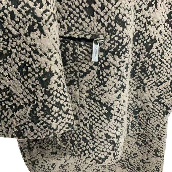 Vintage 1990s Calvin Klein 2pc Sheath Dress and Open Jacket Brown Textured Sz 14 - Picture 8 of 9